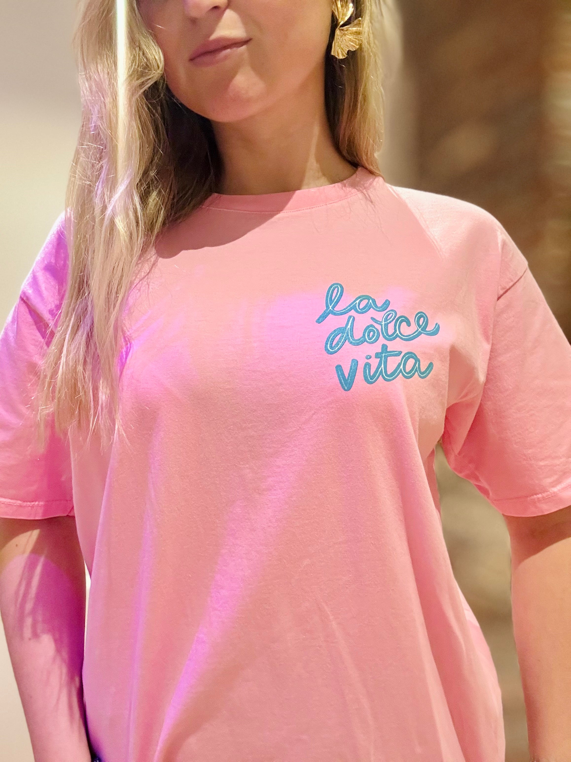 T-shirt rose Dolce vita