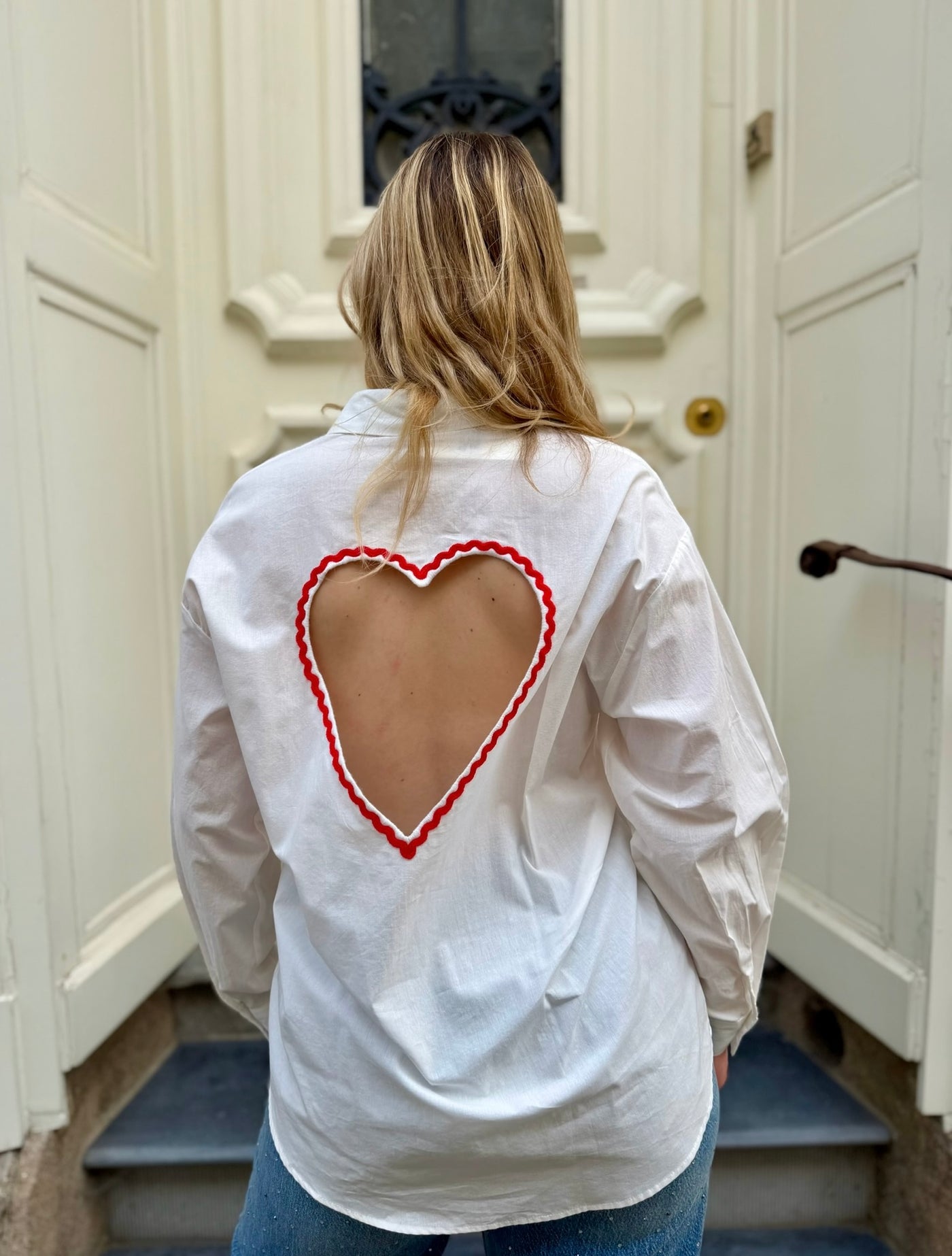 Chemise blanche romantique