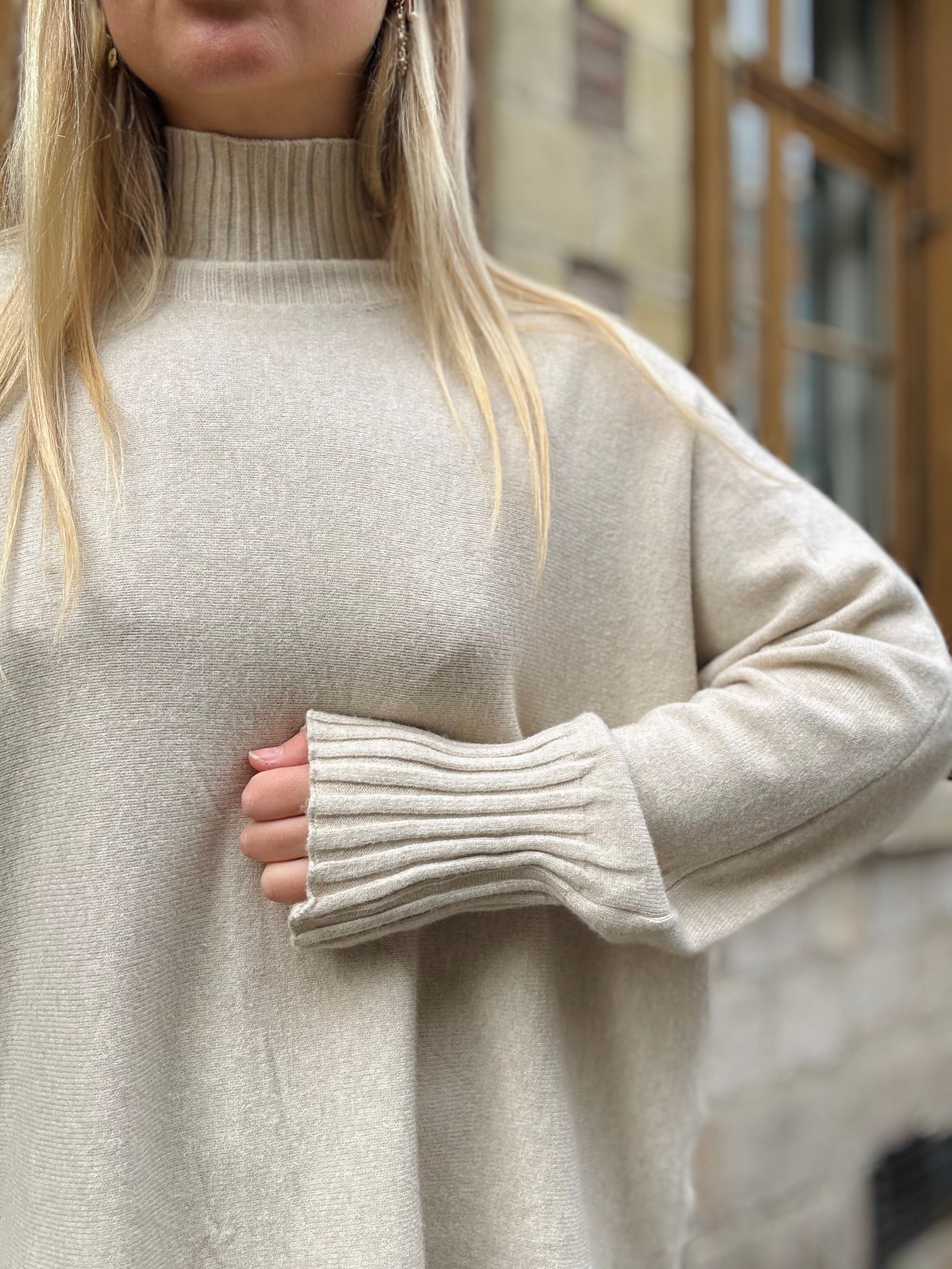 Pull Beige Doux