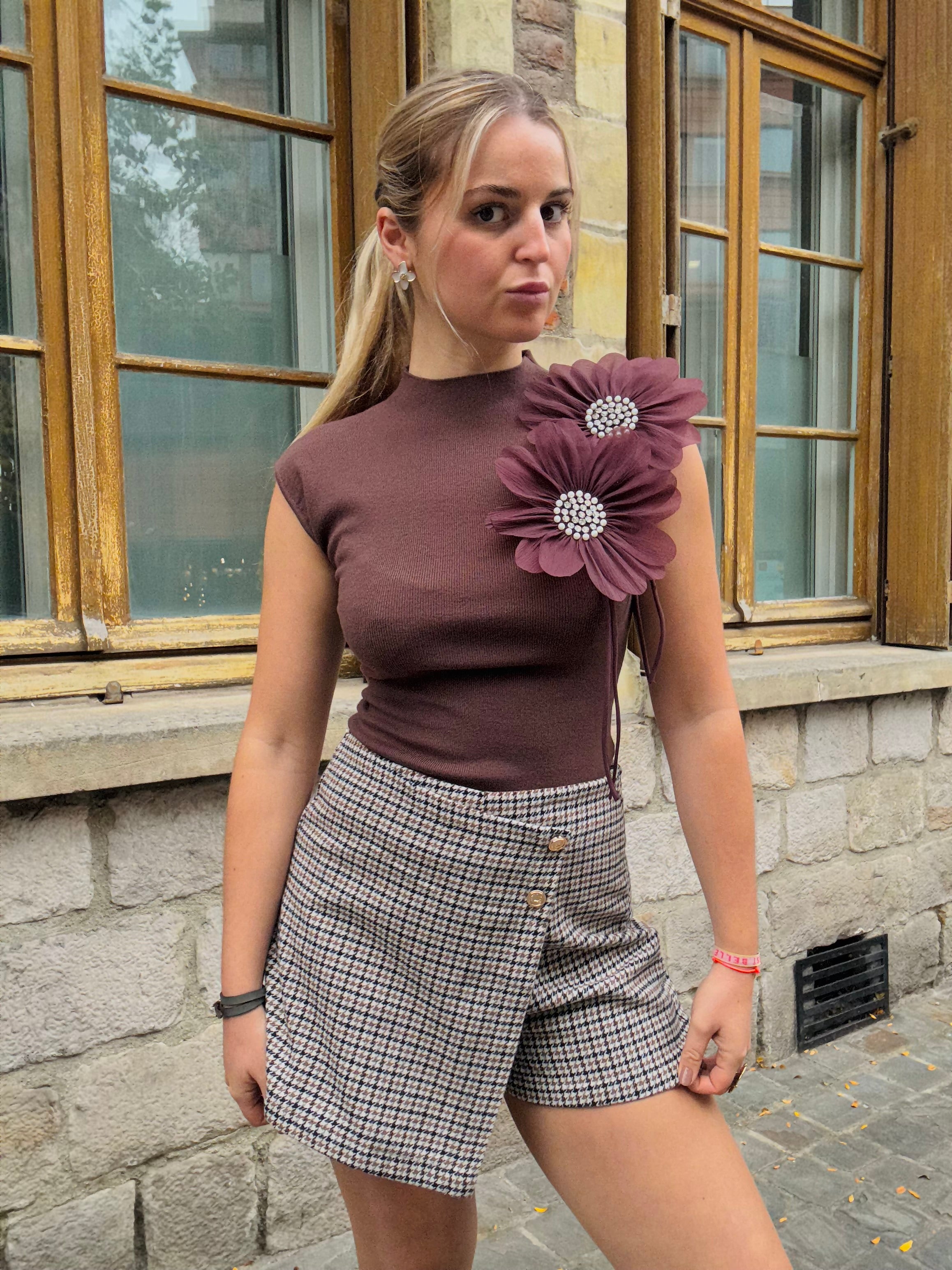 Jupe-short craquante