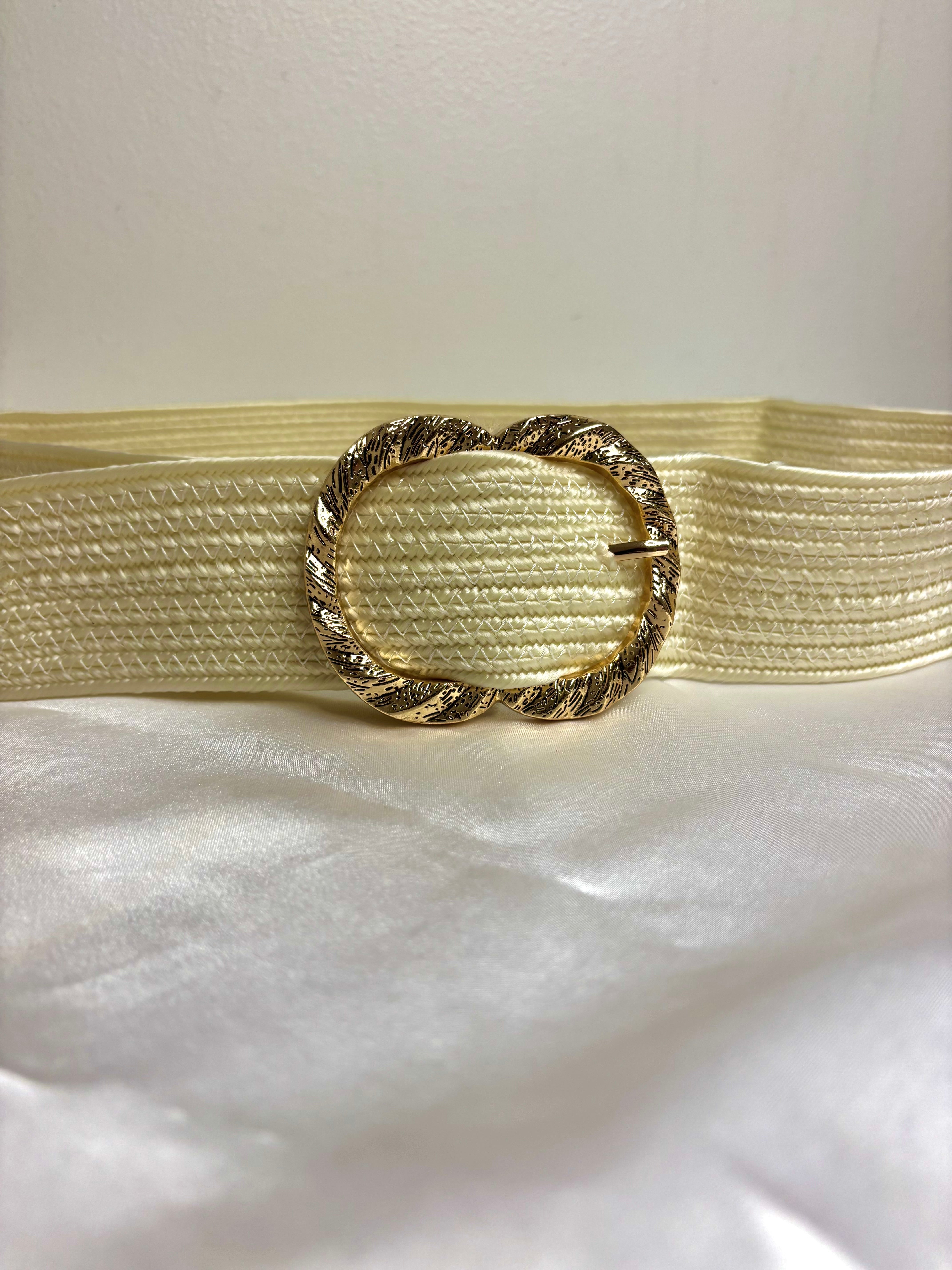 CEINTURE MAELLE TRESSÉ BEIGE