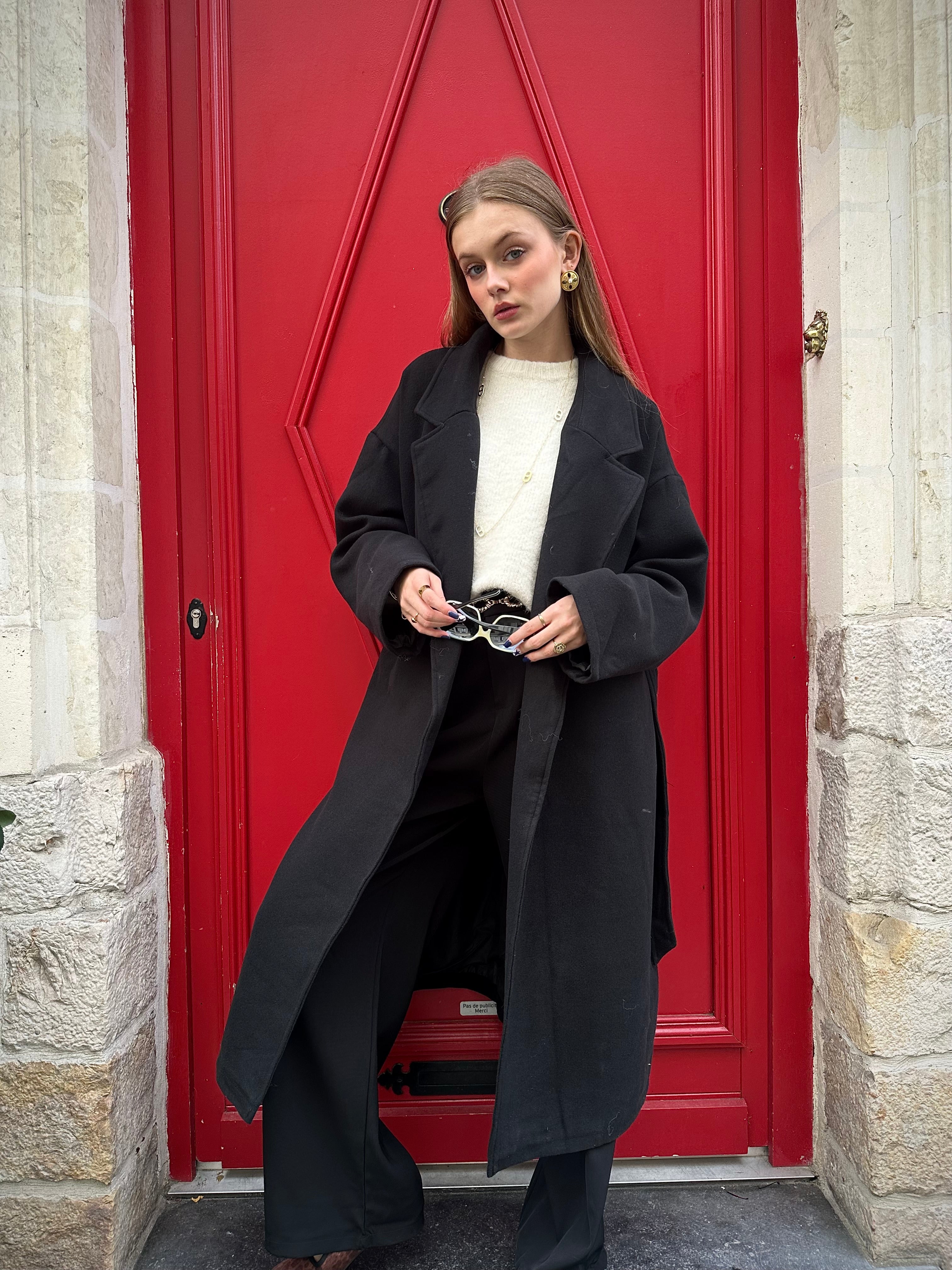 MANTEAU MAYA NOIR