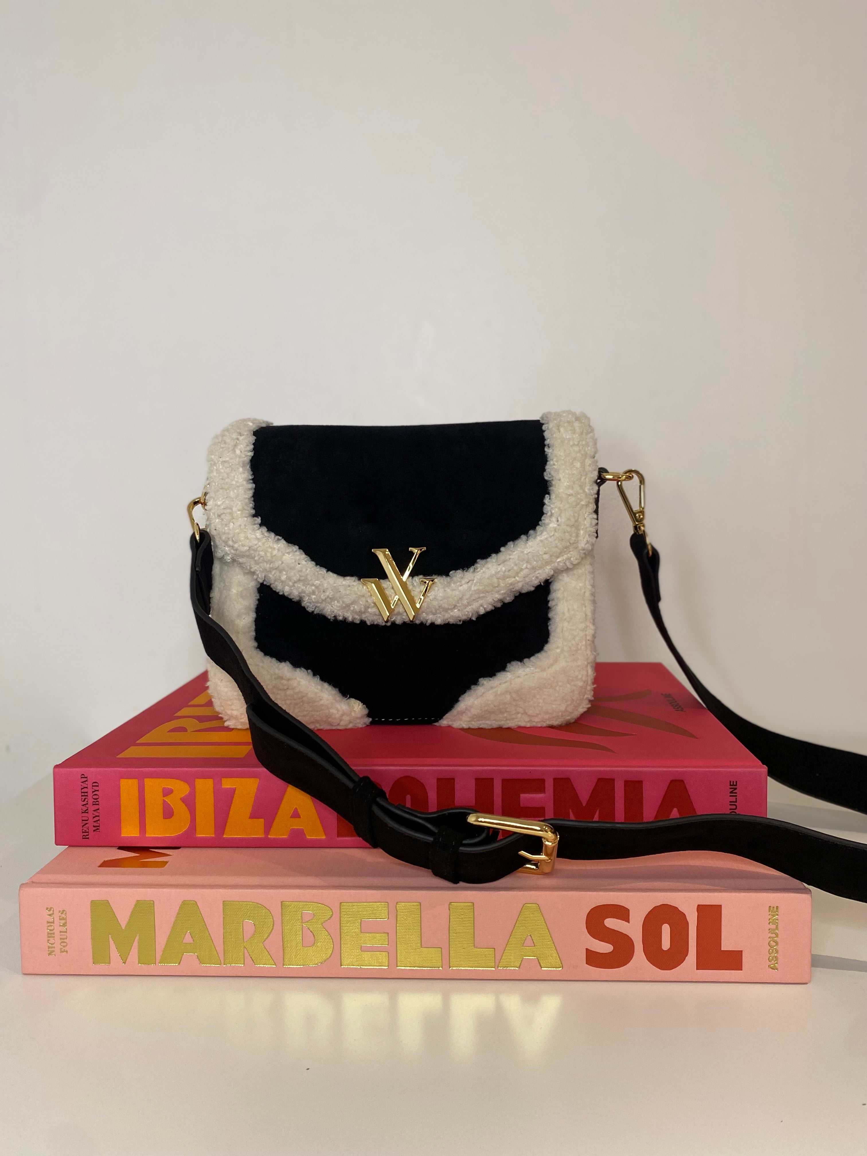 Sac Evelyn noir et blanc Vanessa Wu