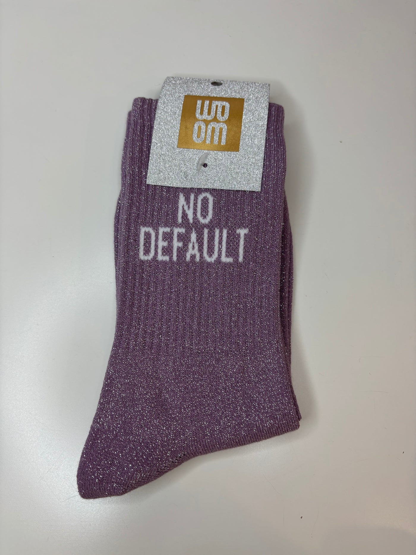 Chaussettes à paillettes NO DEFAULT - mauve