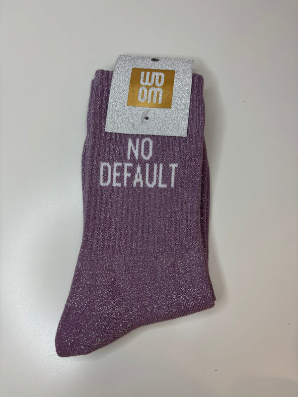 Chaussettes à paillettes NO DEFAULT - mauve