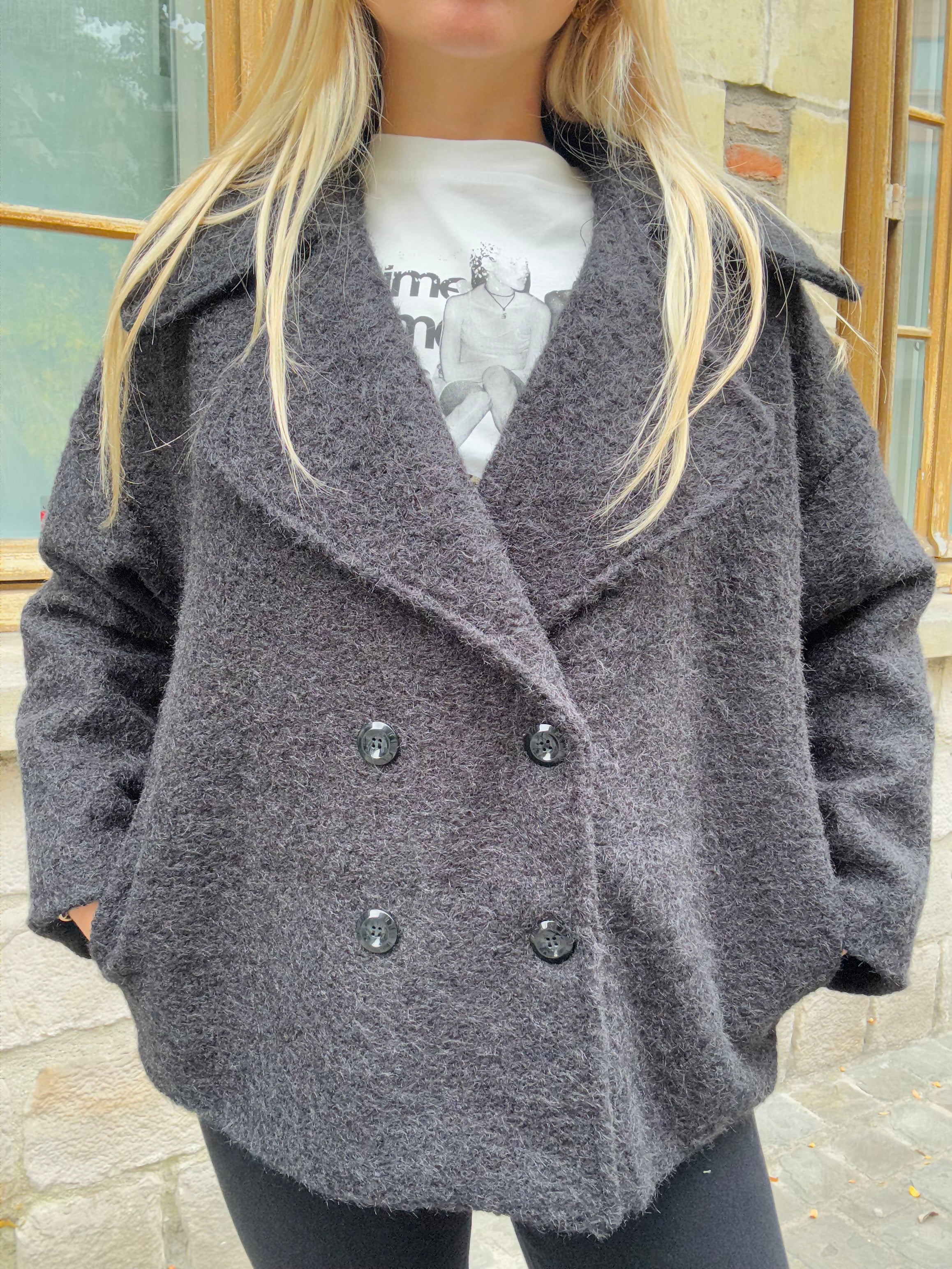 Veste Noire Somptueuse