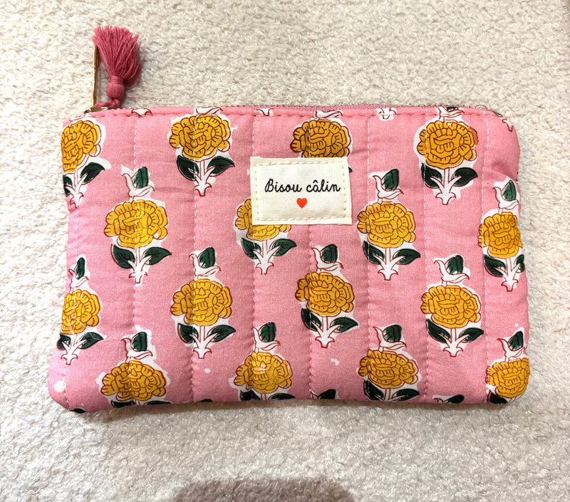 Pochette rose bisou câlin