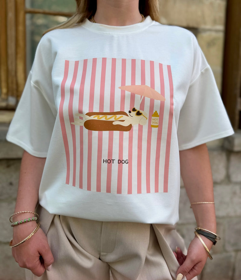T-shirt Hot dog