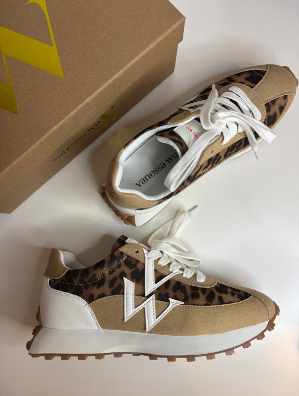 Baskets léopard FLOW INITIALS Vanessa Wu