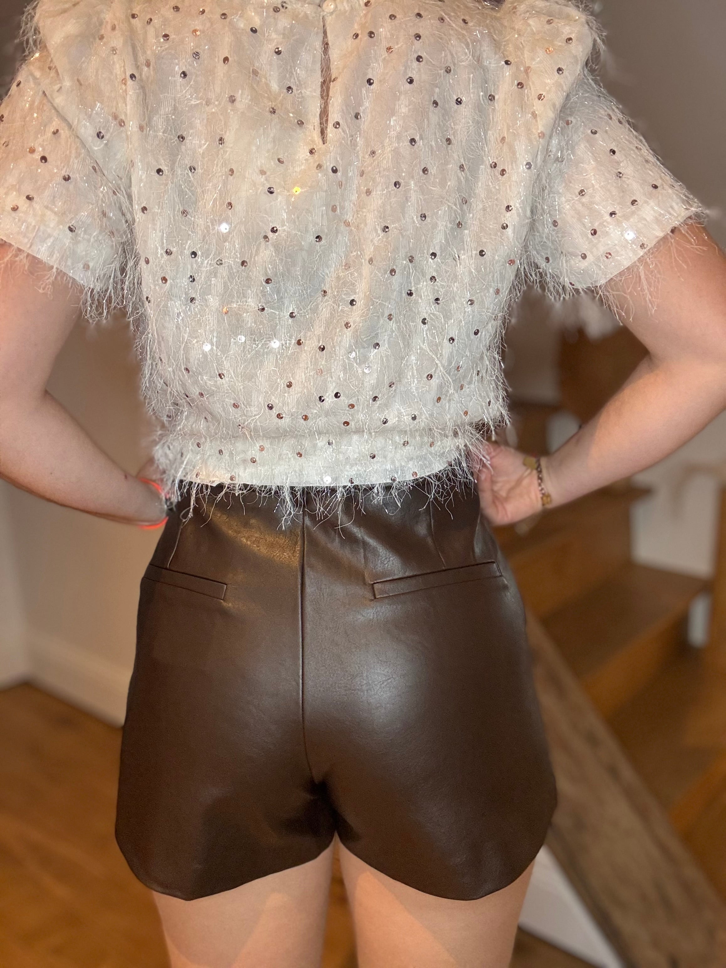 Short simili cuir Travis