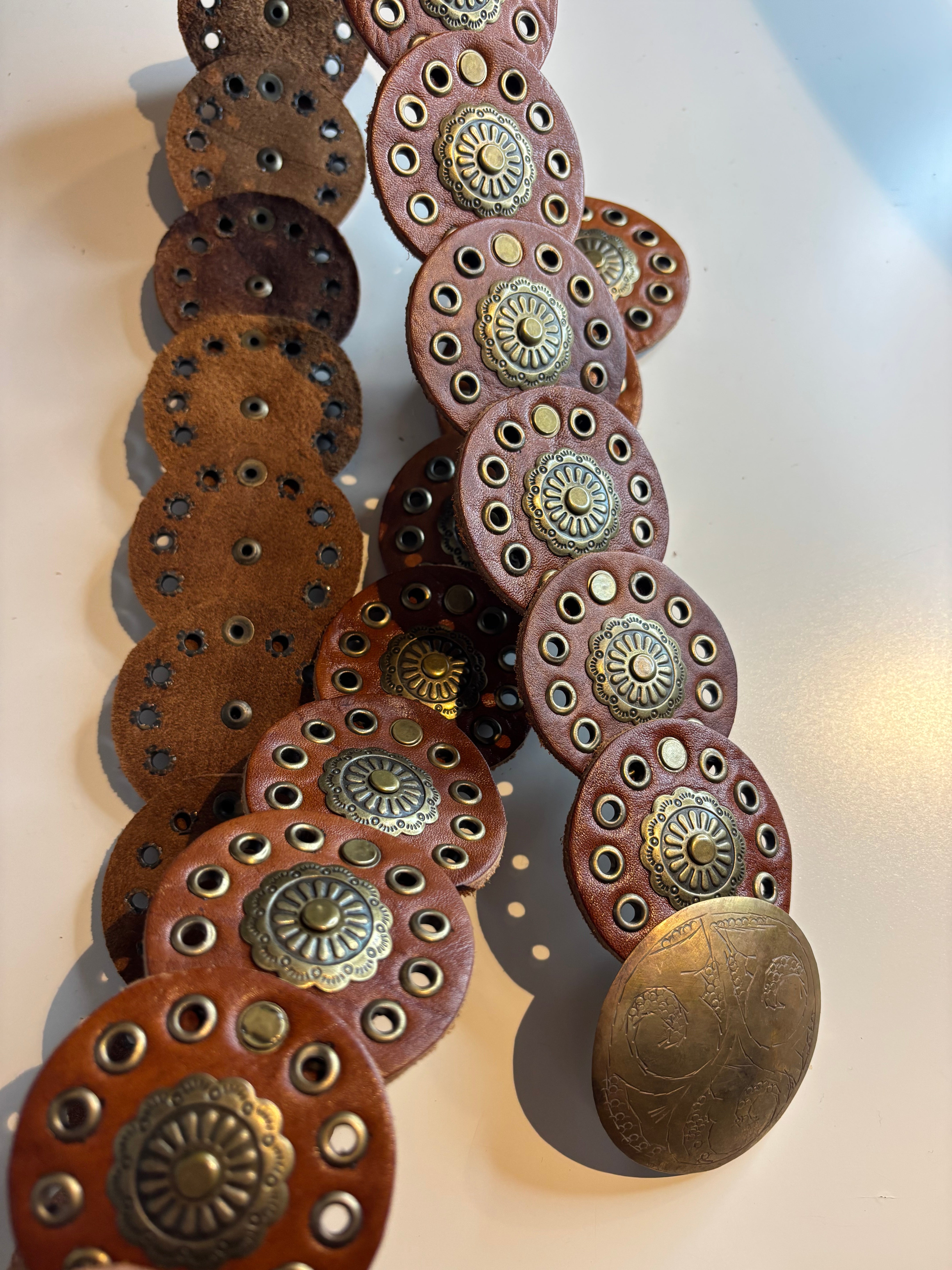 Ceinture en cuir marron