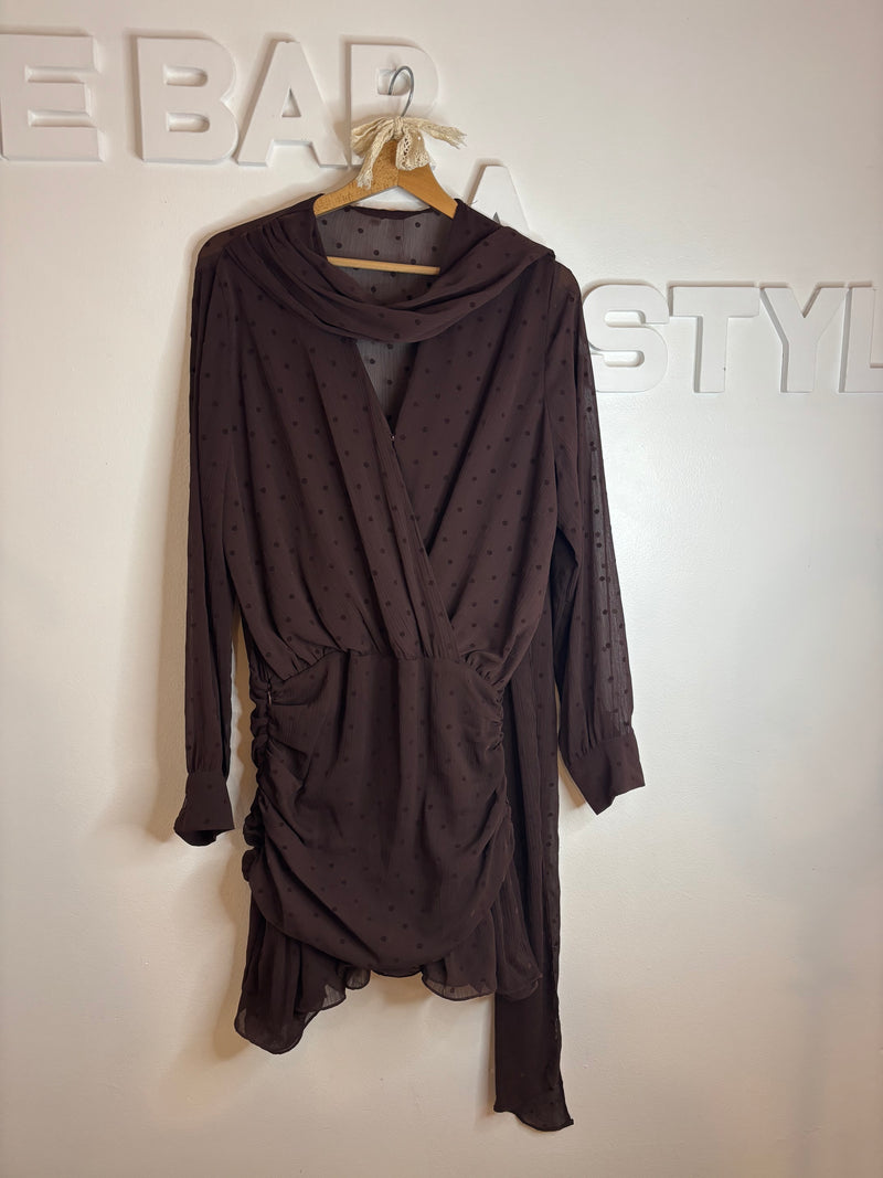 Robe chocolat Élégante