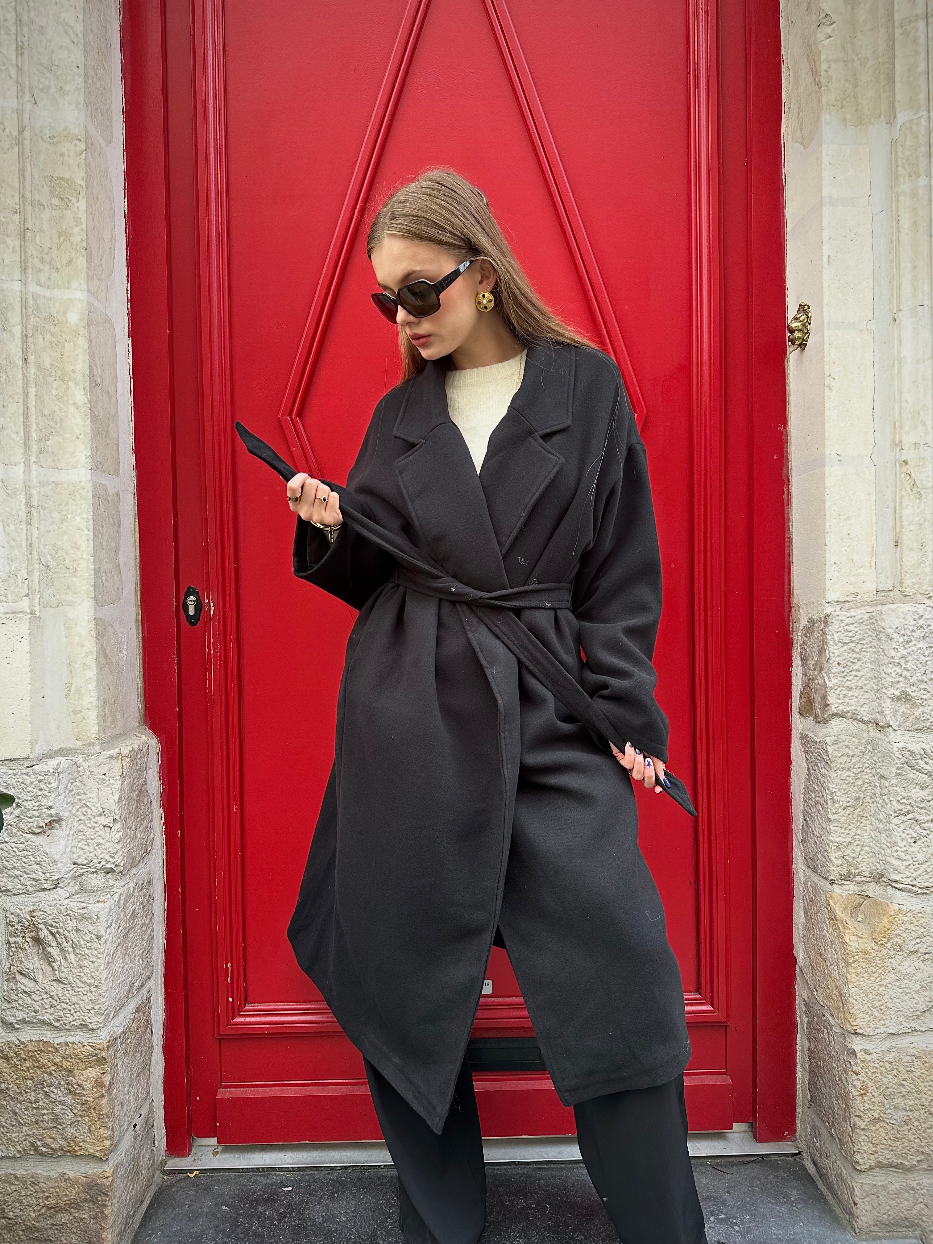 MANTEAU MAYA NOIR