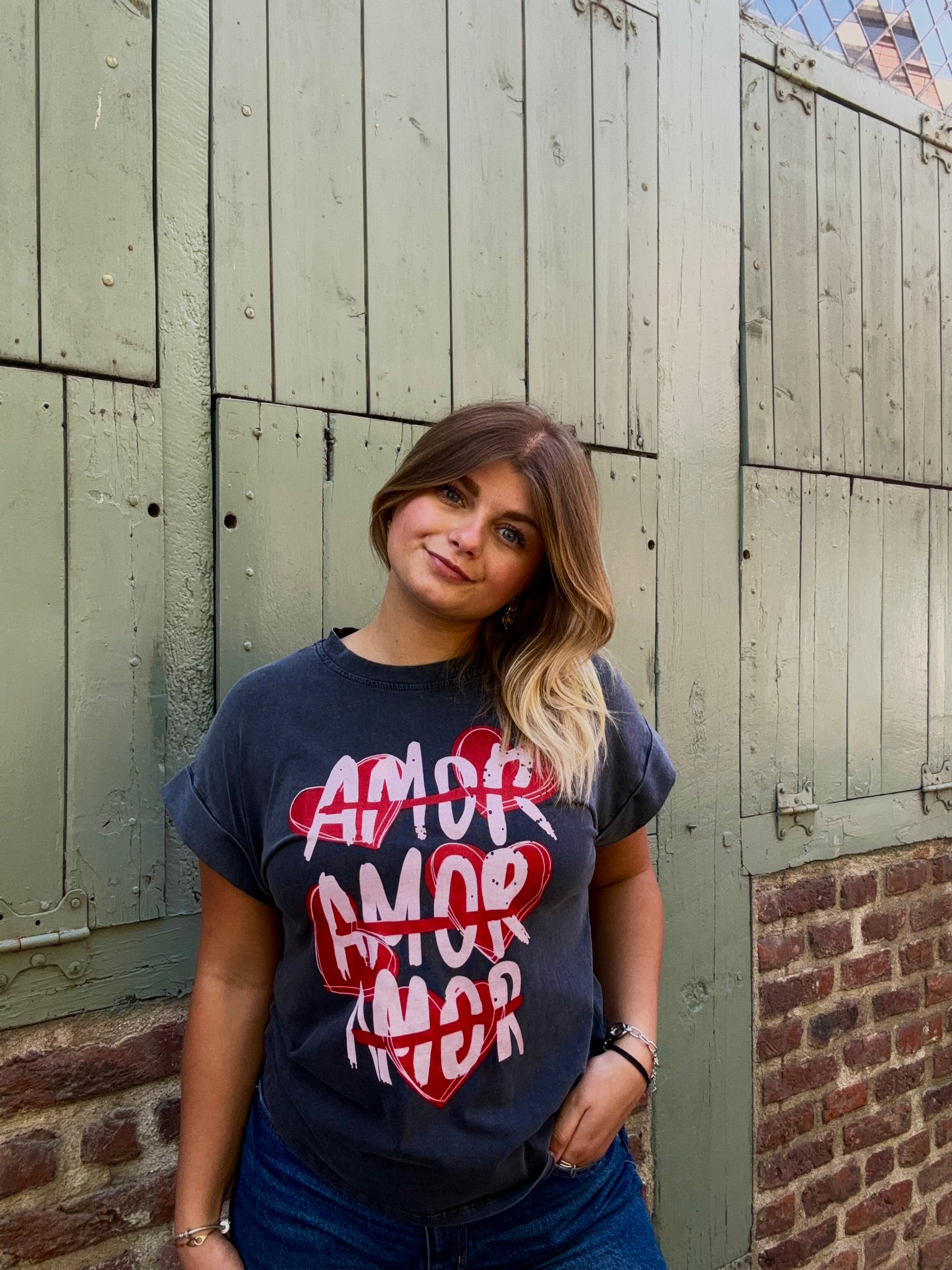 T-shirt amor gris