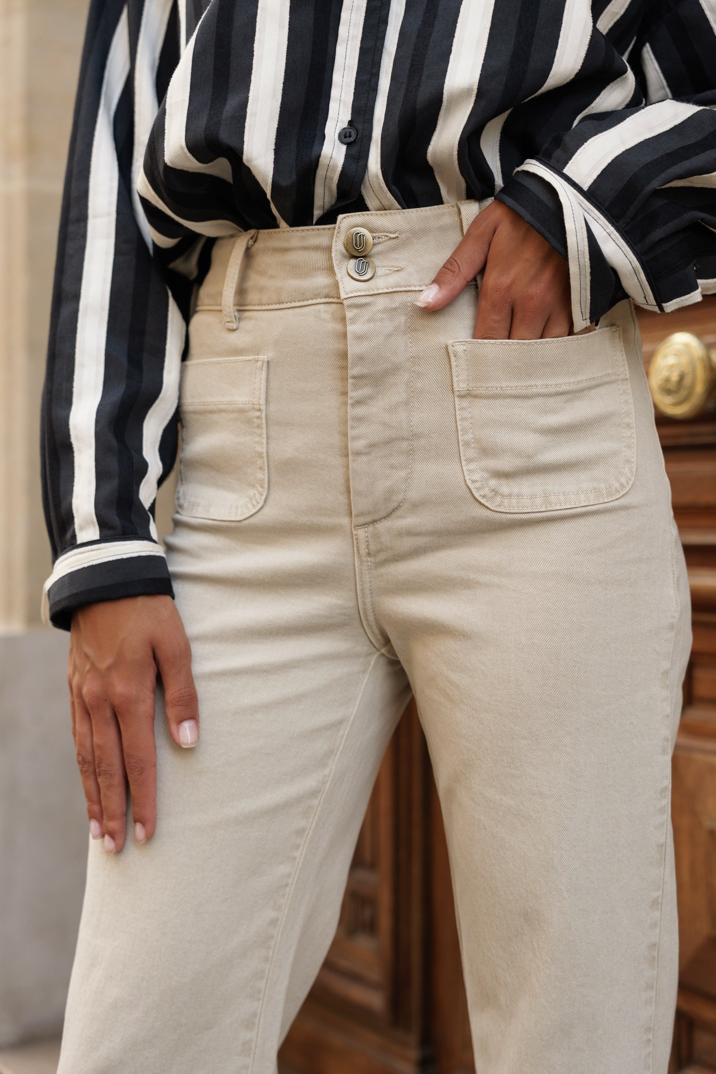 Jean beige Elena