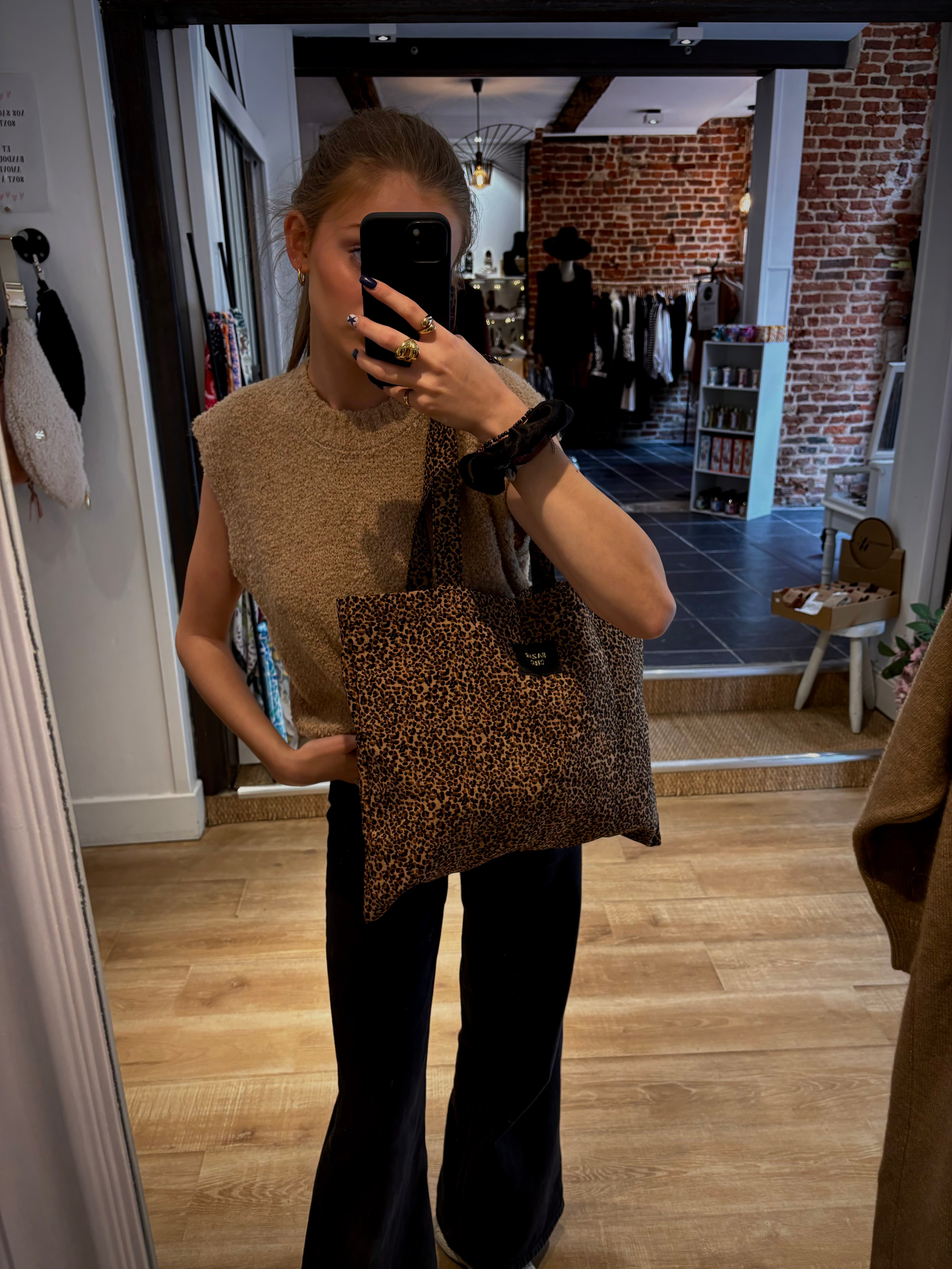 TOTE BAG CAMEL PAULINE