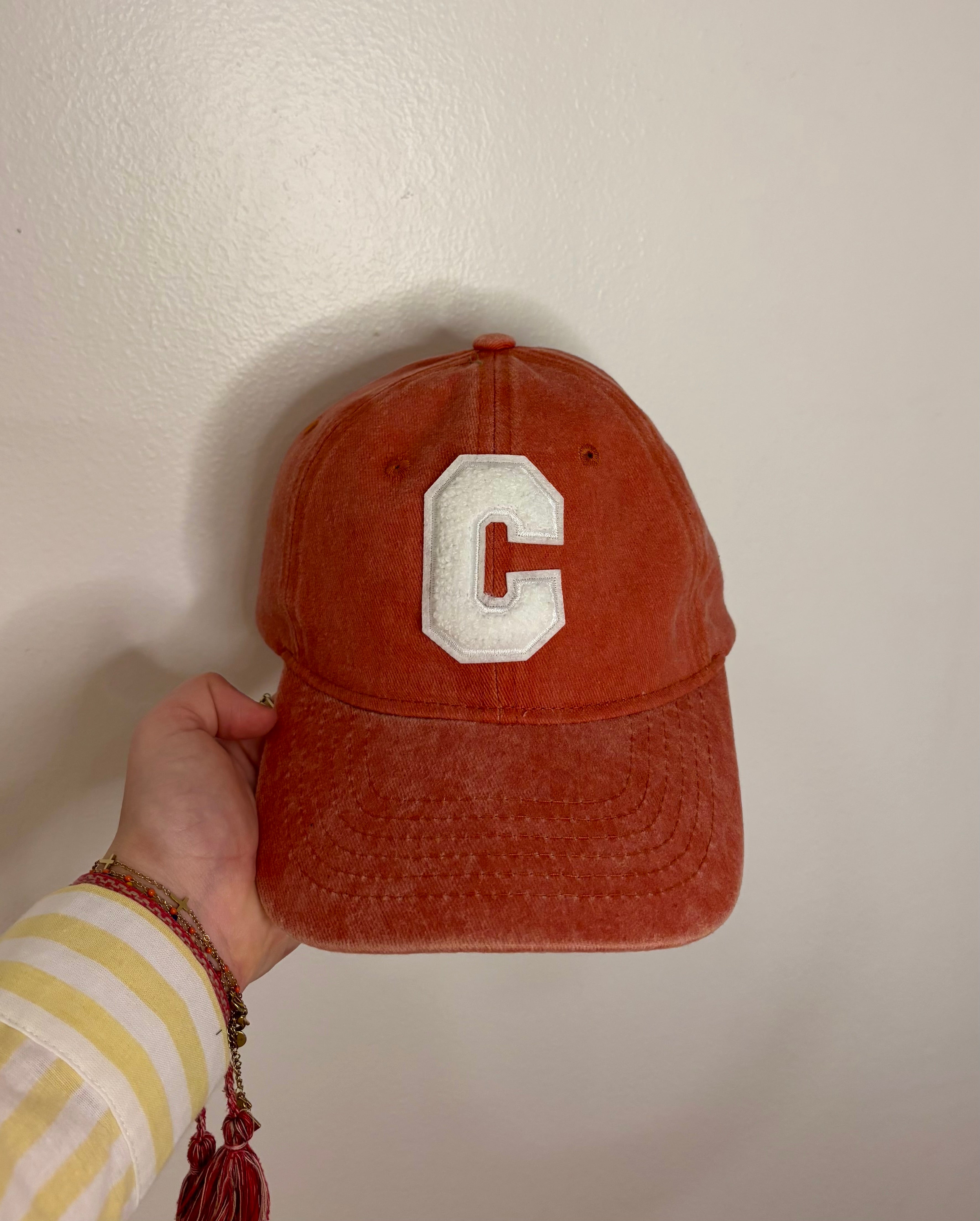 Casquette orange CELINE