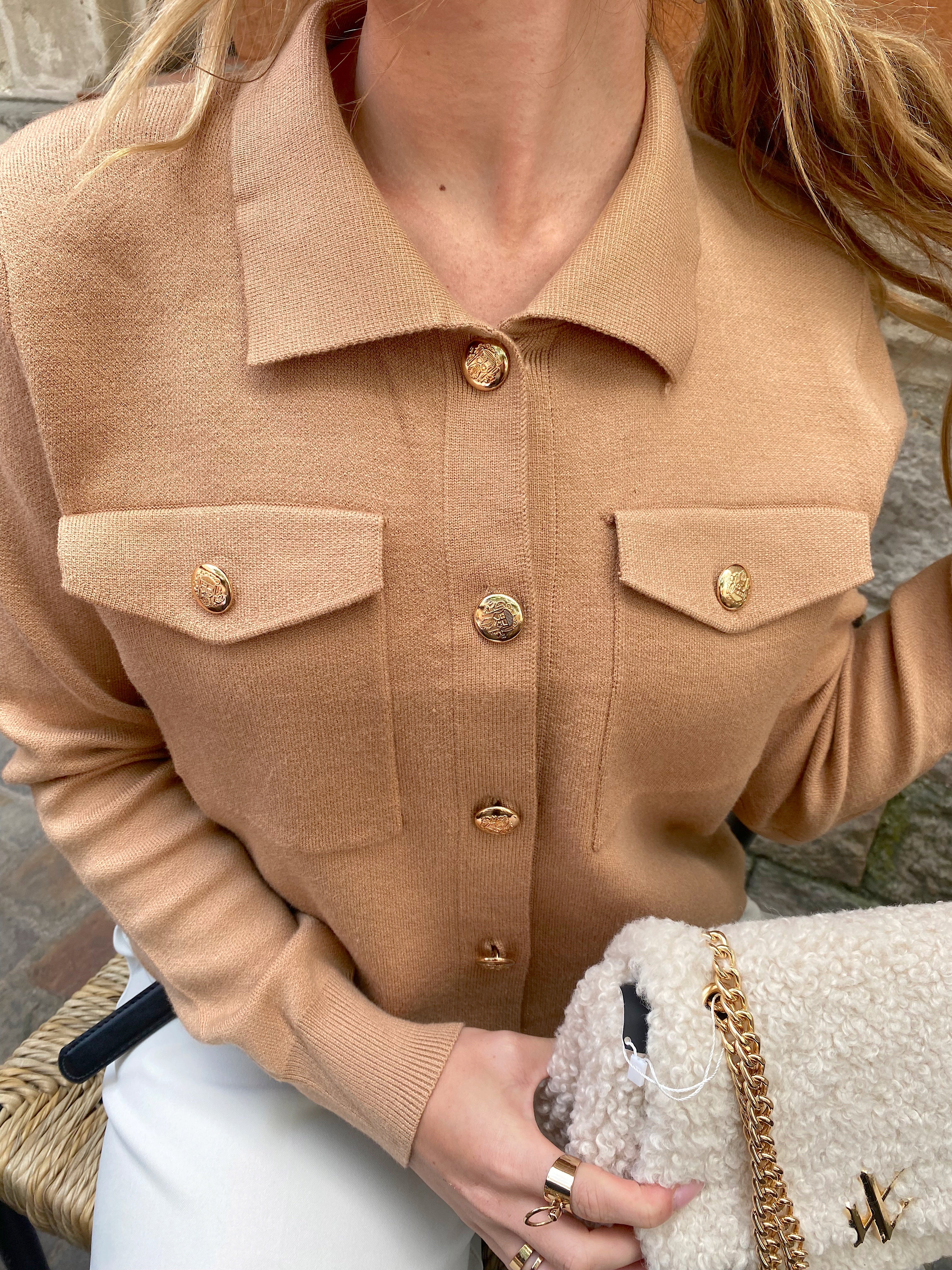 Cardigan Camel CARLA