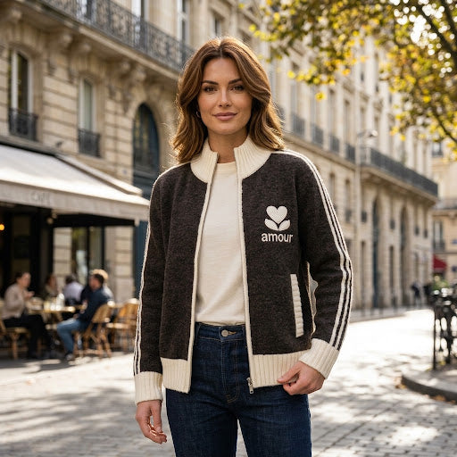 Gilet AMOUR choco