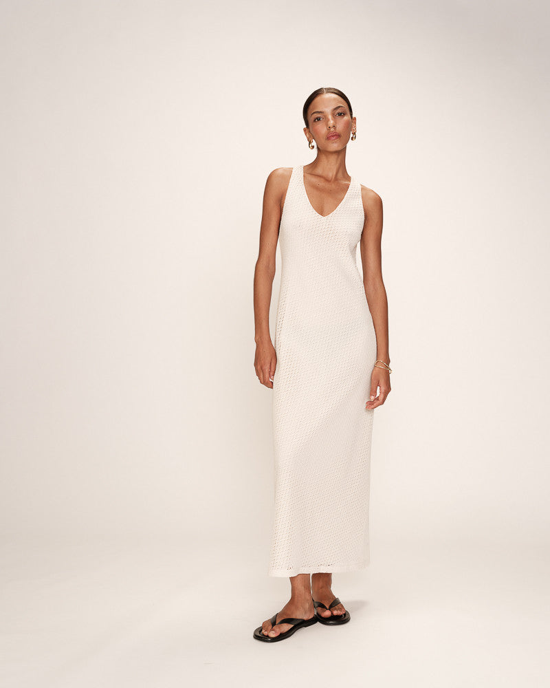 Robe longue écru Rêveuse