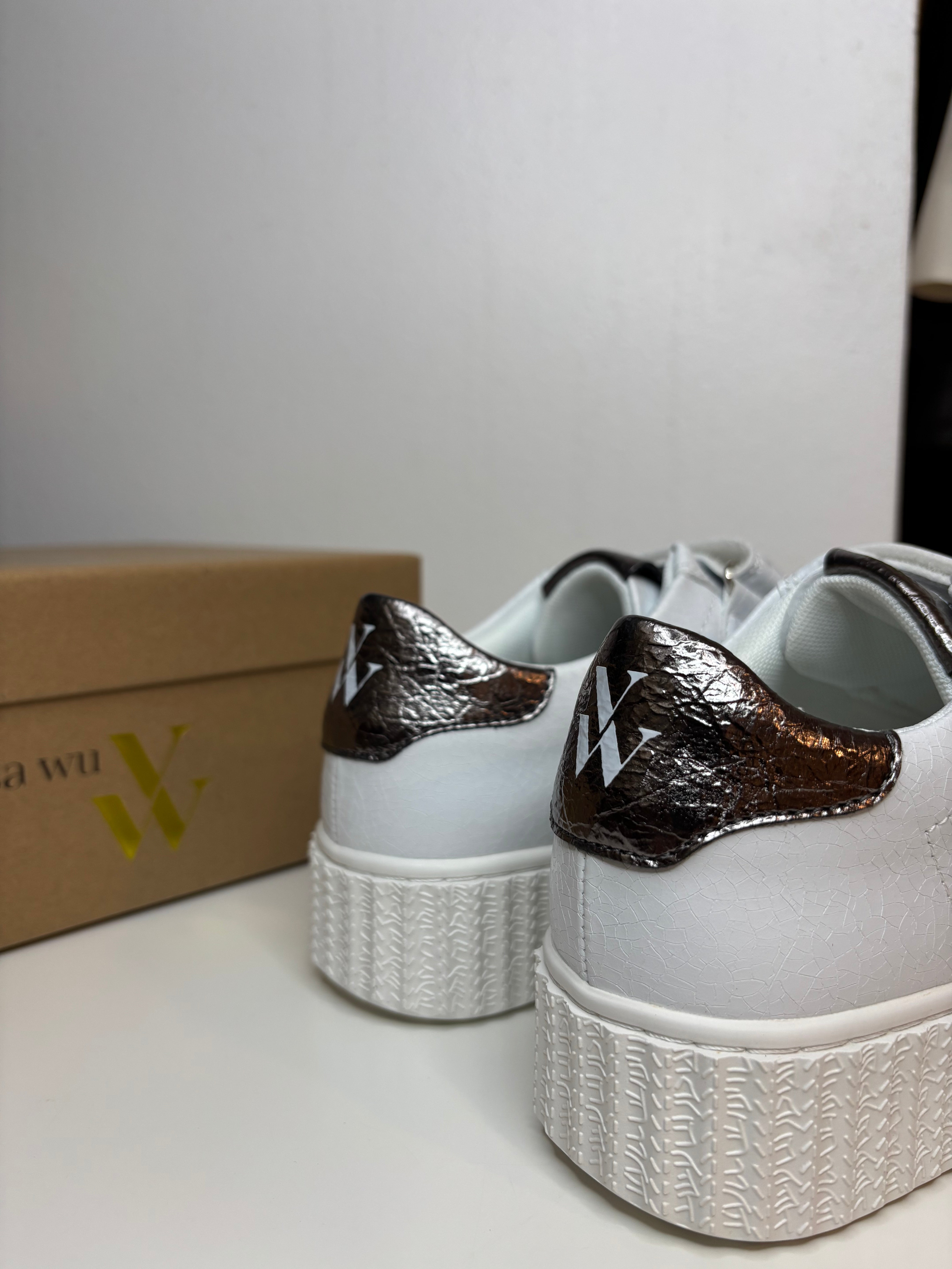 Baskets argentées Maggie Vanessa Wu