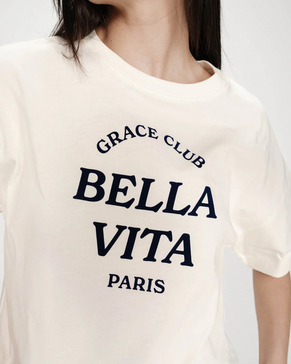 T-shirt oversize écru Voss
